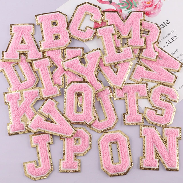 26pcs For Clothing Hat Craft Varsity Chenille Letter Patch Jean Iron On A To Z