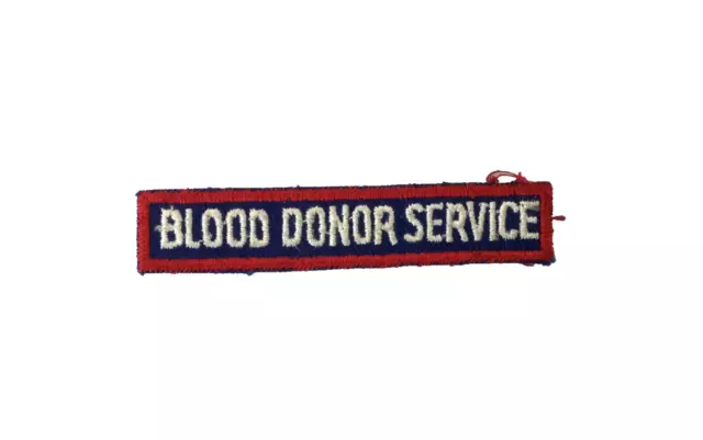 RARE WWII WW2 American Red Cross Blood Donor Service uniform patch / tab