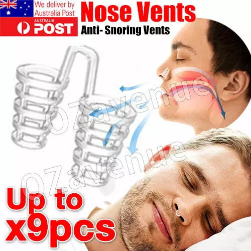 Silicone Anti Snore Nasal Dilators Stop Snoring Nose Clip Sleep Apnea Aid Device