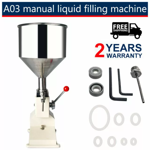 NEW Manual Filling Machine Filling Paste Cream Oil Paste Liquid Filler 5-50ML