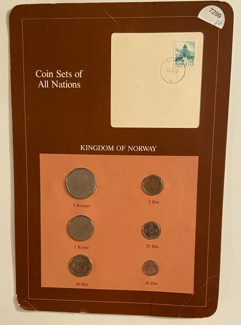 Coin Sets Of All Nations **Kingdom of Norway** Franklin Mint 1982 NEW      #7299
