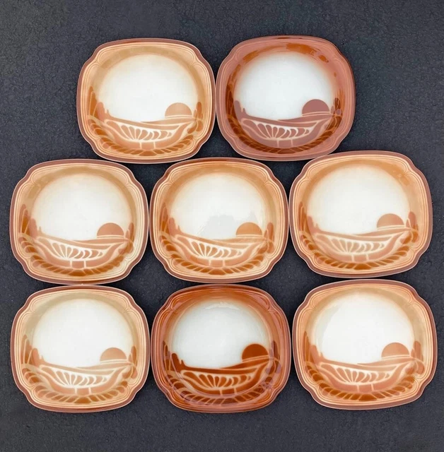 Syracuse China Dinner Plate SET of 8 for $24 TOTAL! - "AUTUMN SUNRISE"