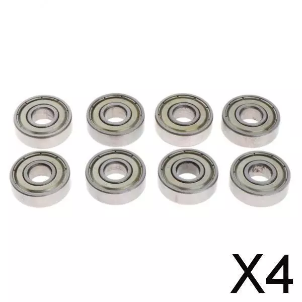 4X 8 Pieces Pro Skateboard Bearings Chrome Steel