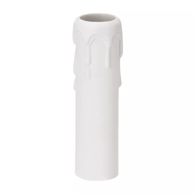 9pcs 25x100mm E14 Candle Socket Covers Candelabra Base White Plastic