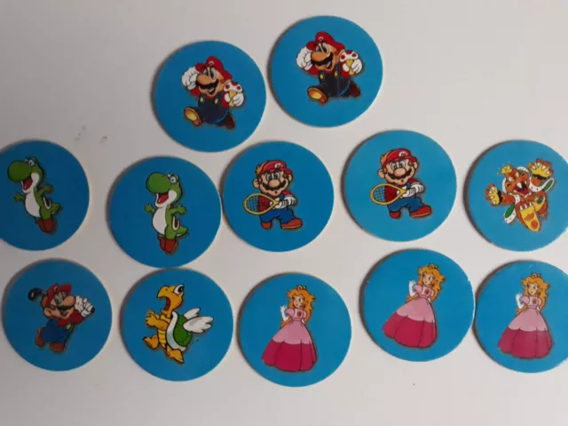 Lot De  pogs caps anciens mario