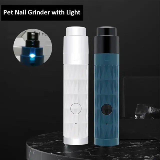 Electric Dog Nail Grinder With LED Light Automatic Manicure Rechargeable✨