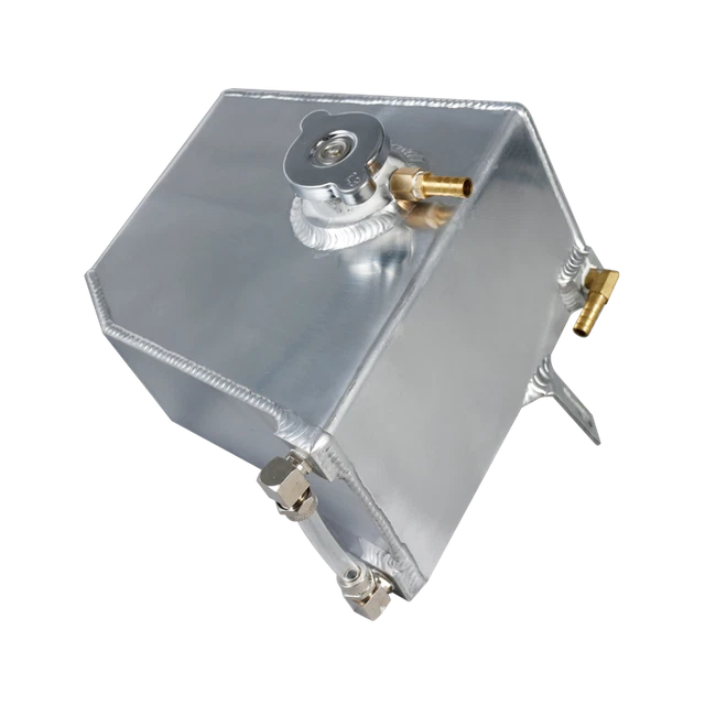 ALUMINUM OVERFLOW COOLANT Reservoir Tank Radiator For 240SX S13 Sr20det