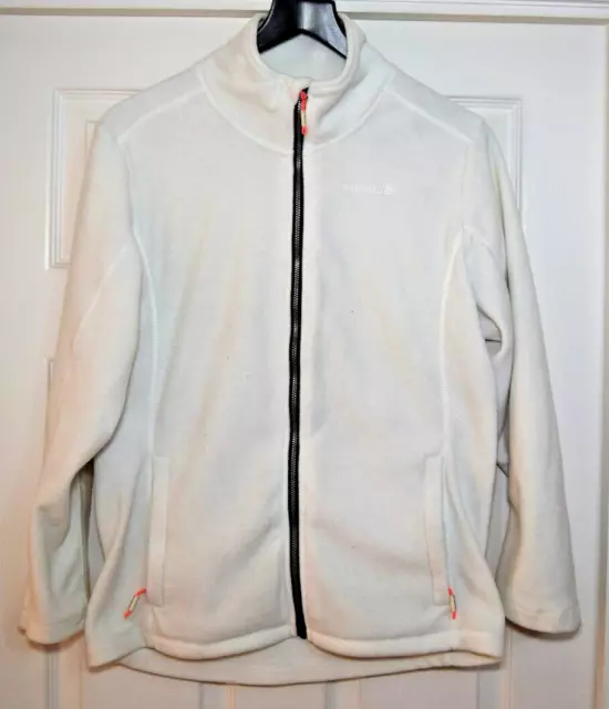 Catmandoo Ladies Golf Jacket - Fleece Base Layer Size Small (12) White Full Zip