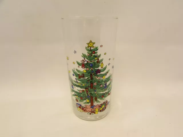 Happy Holidays by Nikko Highball Glass 12oz. Christmas Tree Stars Presents