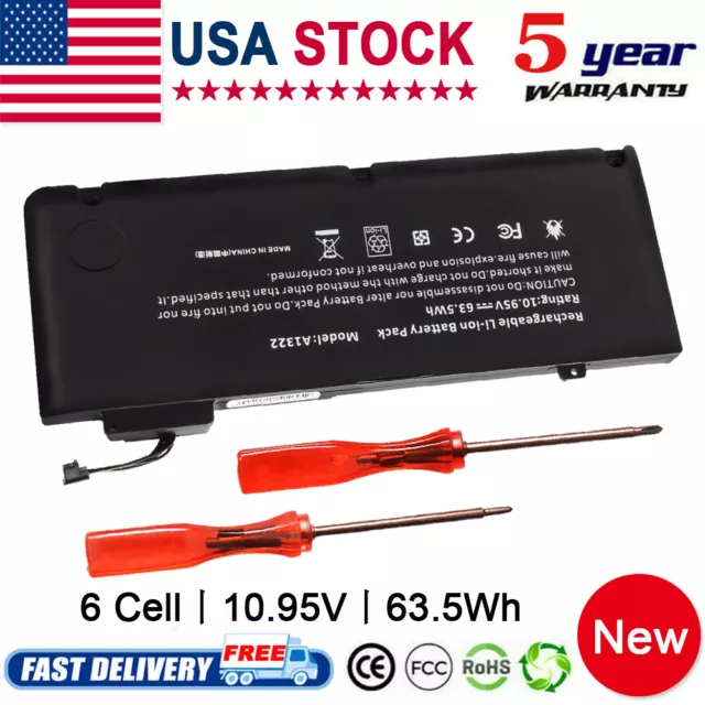 ✅NEW A1322 Battery For Macbook Pro 13" A1278 Mid 2009/2010/2011/2012 TOP Quality