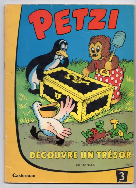 Petzi N° 3  Hansen Casterman 1958   TBE