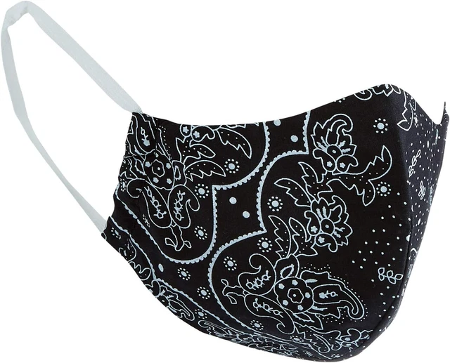 Máscara facial unisex Levi's máscara 1 pieza Bandana Reusable Face Cover, negra, S