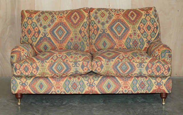 Suite Poltrona E Divano Vintage Multiyork Kilim Imbottiti Howard & Son's 3