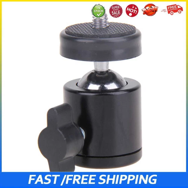 #B Mini Cabeza Esférica de 360 Trípode Cámara DSLR Giratoria Dsr +1/4" Soporte de Montaje a Tornillo