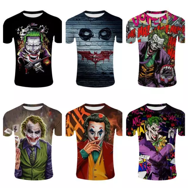 Kid's The Joker 3D T shirt Teens short sleeve shirt Casual summer tee tops