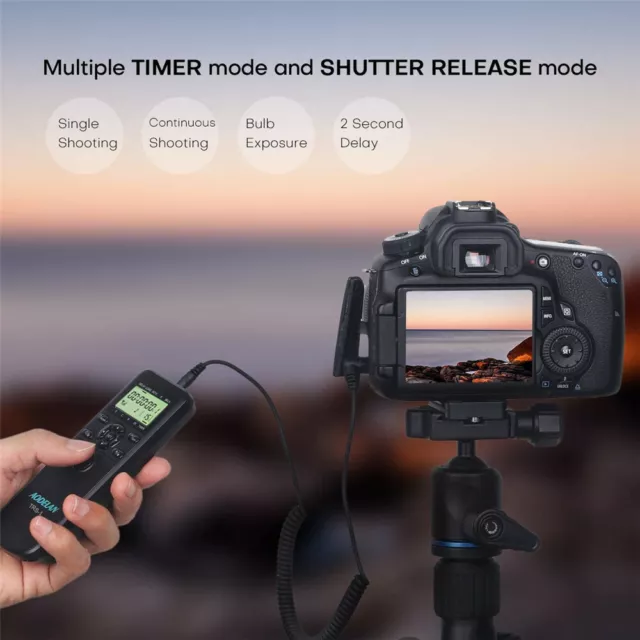 Time Lapse Intervalometer Remote Timer Shutter Release for Canon Nikon Sony Came