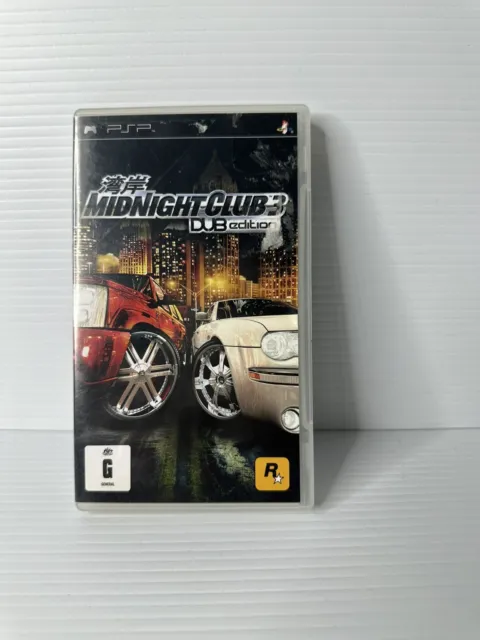 PLAYSTATION PORTABLE PSP Midnight Club 3 Dub Edition III - no manual $26.00  - PicClick AU