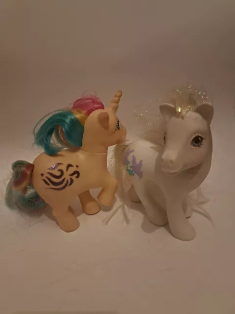 My Little Pony G1 1983 MLP Lilac Windy & Bridal Rainbow Unicorn Vintage 80s TOY