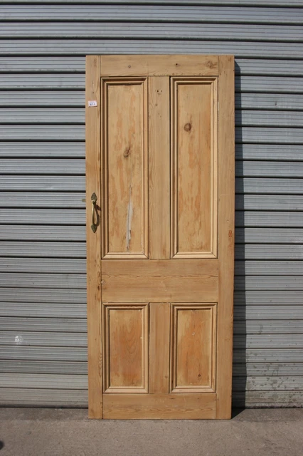 Door 29 3/4" x  74"   Pine Victorian  Door 4 Panel Internal ref 434B