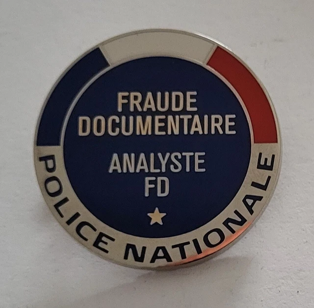 INSIGNE POLICE NATIONALE PAF - Fraude documentaire - neuf EUR 35,00