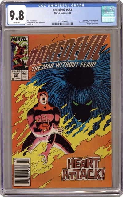 Daredevil #254 CGC 9.8 1988 3975160004 1st app. Typhoid Mary