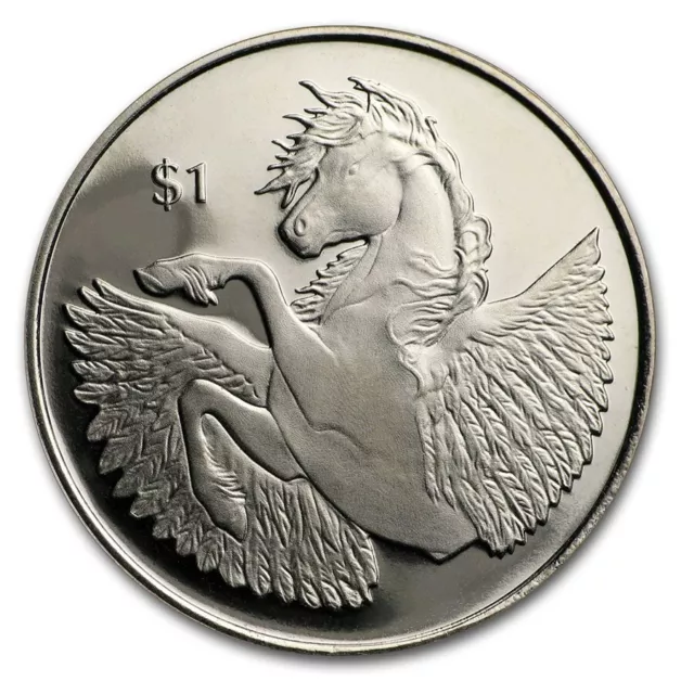 2018 ~ Virenium  Pegasus ~ British Virgin Island Mint ~ $1 Legal Teneder ~ $9.99