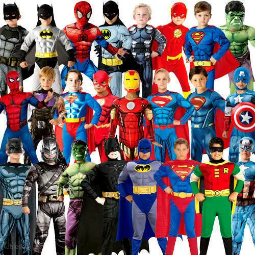 Bambini E Adulti Rubini Marvel Costumi Super Eroe Avengers Superman Spiderman
