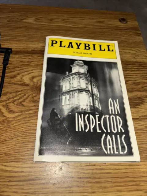 Playbill Royale Theatre, An Inspector Calls April 1995 Kenneth Cranham