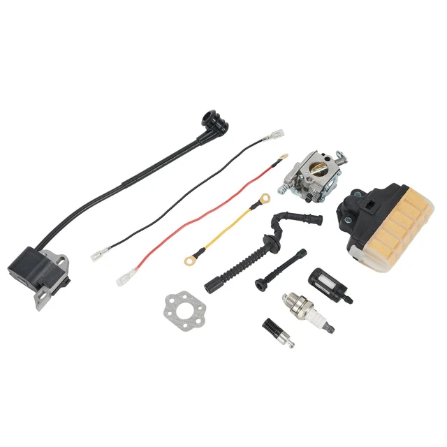 1123 120 0603 Motosega Kit Carburatore Con Bobina Accensione Per Motoseghe STIHL MS210, MS230, MS250, 021, 023 - Ricambio Nuovo Generico Kit Carburatore Stihl
