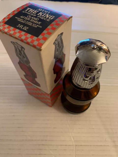 Avon The King Chess Piece Oland Scent After Shave 3 Oz