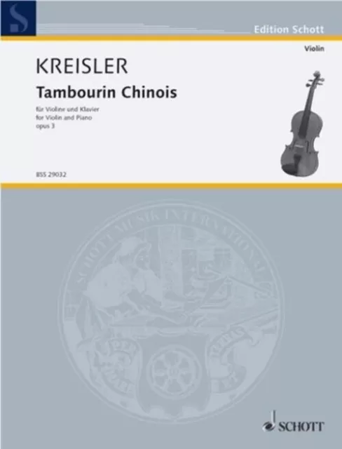 Fritz Kreisler | Tambourin Chinois (1986) | Buch | Schott Music