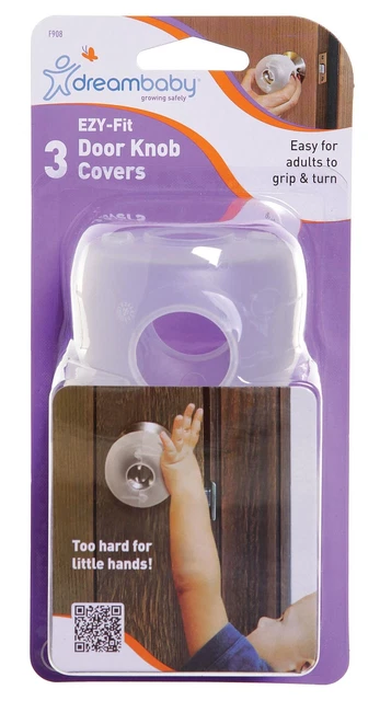 Dreambaby Ezy-Fit Door Knob Covers - 3 Pieces Dreambaby