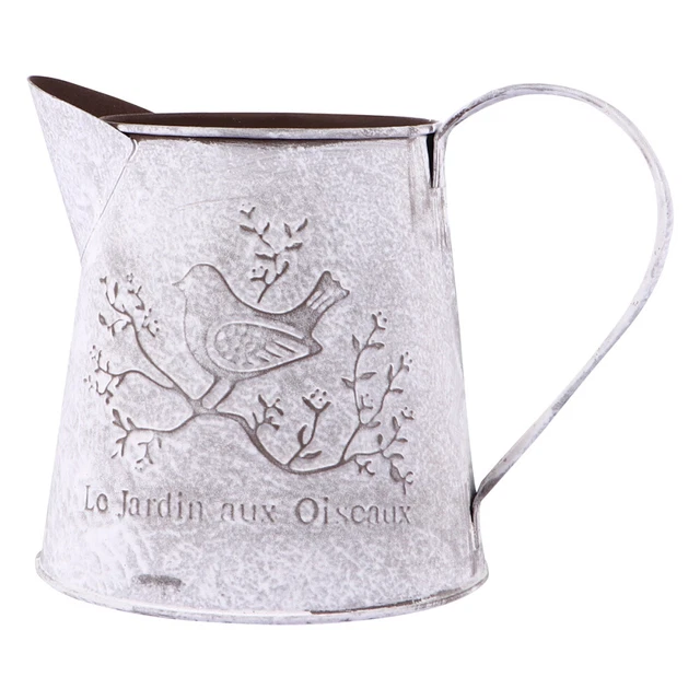 Rustic Flower Bucket Iron Flower Vase Flowerpot Wedding Decor Metal