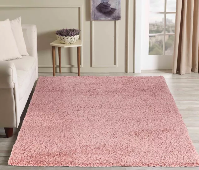 Living Room Soft Shaggy Rugs 45mm Pile Height Small - Extra Large in 22 Colours