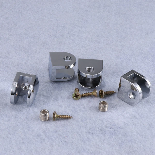 4 pz morsetti in vetro in acciaio inox supporto per finestra clip in vetro