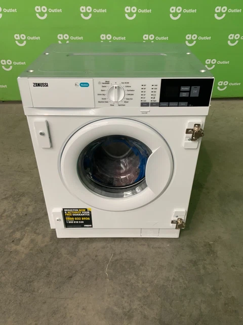 ZANUSSI WASHING MACHINE Integrated 8Kg 1400 rpm White D Rated