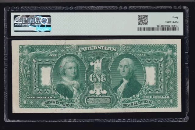US 1896 $1 Education Silver Certificate FR 224 PMG 40 XF (653) 2