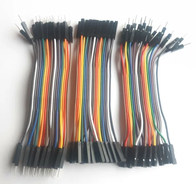 Dupont Wire Jumper Cable M-M/M-F/F-F 10CM , 20pcs, You Choose, In Canada