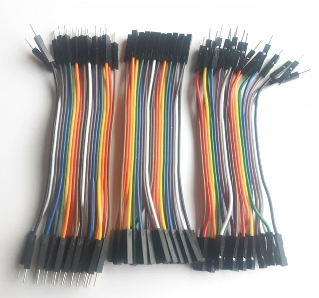 Dupont Wire Jumper Cable M-M/M-F/F-F 10CM , 20pcs, You Choose, In Canada