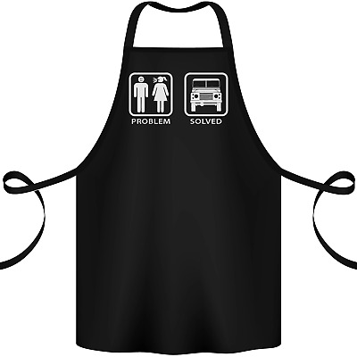 4x4 Problem Solved Off Roading Road Cotton Apron 100% Organic
