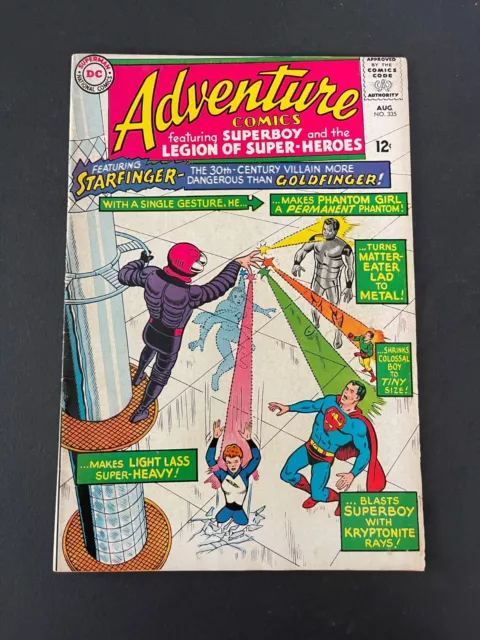 Adventure Comics #335 - 1st Appearance of Starfinger (DC, 1965) F/Fine+