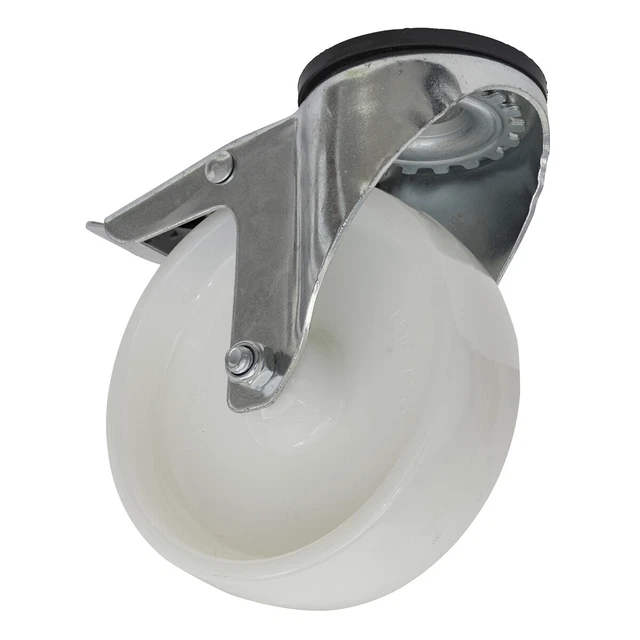 Sealey SCW4125SBL Roulette Roue Trou de Boulon Pivot Avec Total Verrou Ø125mm