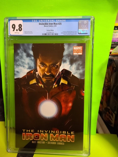Invincible Iron Man 25 - Robert Downey Jr Photo Variant CGC 9.8 2010 marvel