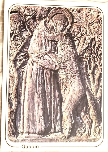 CARTOLINA GUBBIO MONUMENTO A SAN FRANCESCO (non viaggiata)