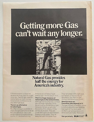 American Gas Association AGA Vintage 1976 Print Ad