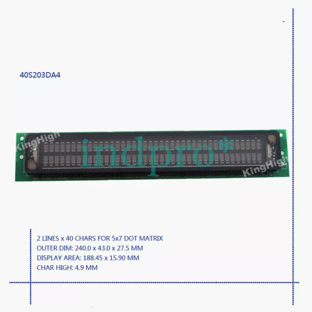 40S203DA4 vacuum fluorescent display module #A6-14