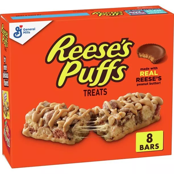 Reese's Spugnette Cereale Barre Burro D'Arachidi 8 CT 201ml Gratis Mondo Barca