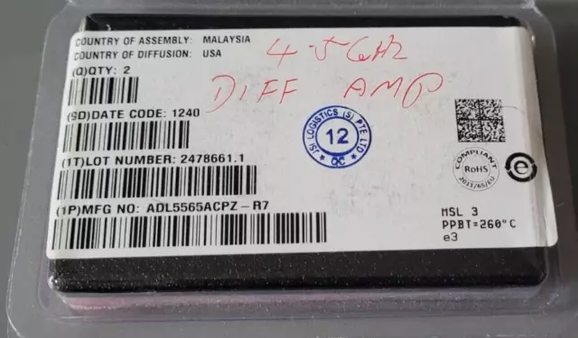 Adl5565Acpz-R7 Dispositivi Analogici Qty:2 **