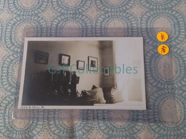 AAS VINTAGE PHOTOGRAPH Spencer Lionel Adams RPPC 1234 NORTH STATE ST CHICAGO IL