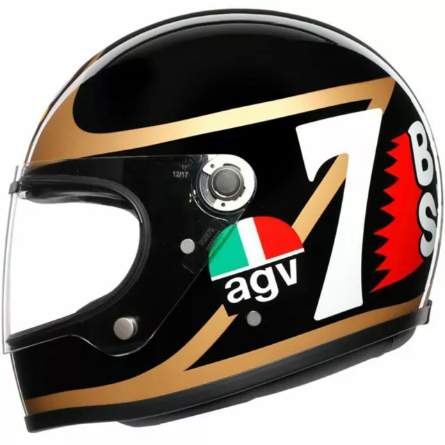 AGV X3000 Barry Sheene Legends Réplica Clásico Casco de Moto - Pequeño